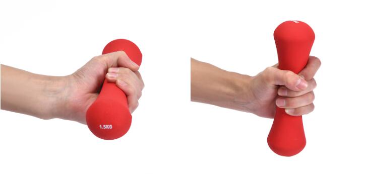 女性用の骨形状ダンベル