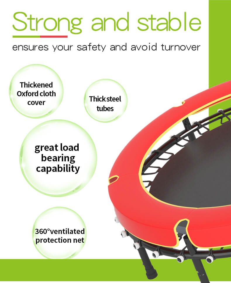 エンクロージャーネットを備えた55インチの丸いトランポリン エンクロージャーネットを備えた55インチの丸いトランポリン