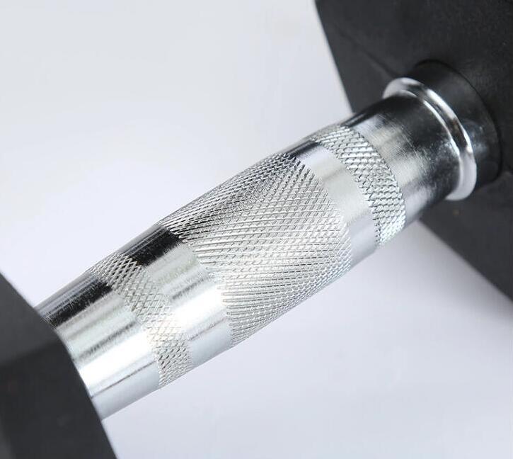 色付きのゴム製のヘックスダンベル（LB）