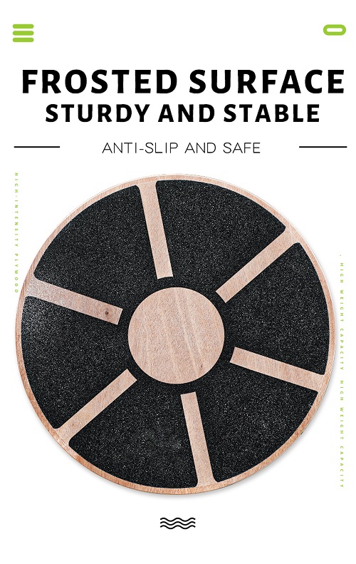 バランストレーニング木製ウォブルバランスボード