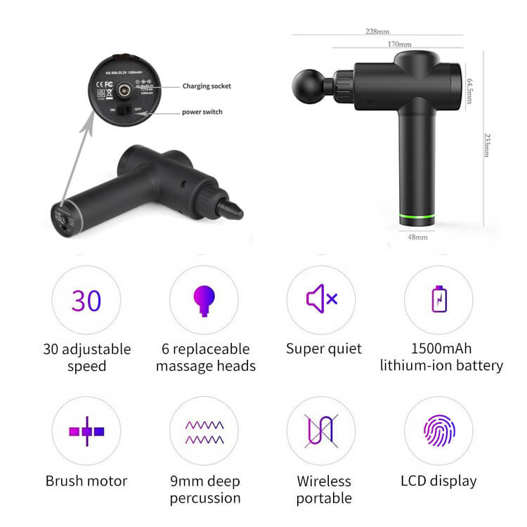 6ヘッドマッサージガン