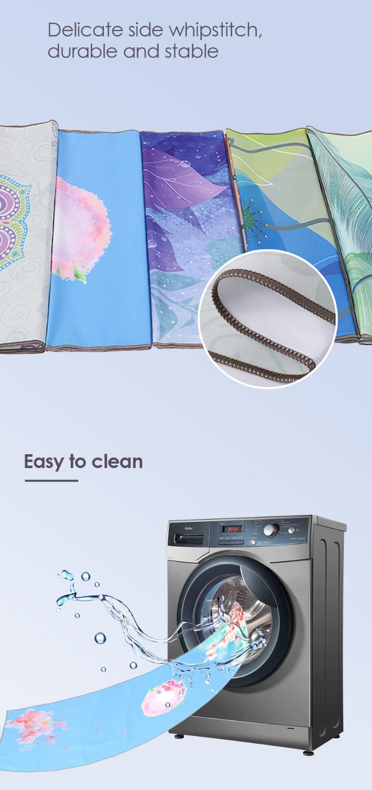 マイクロファイバーヨガタオル