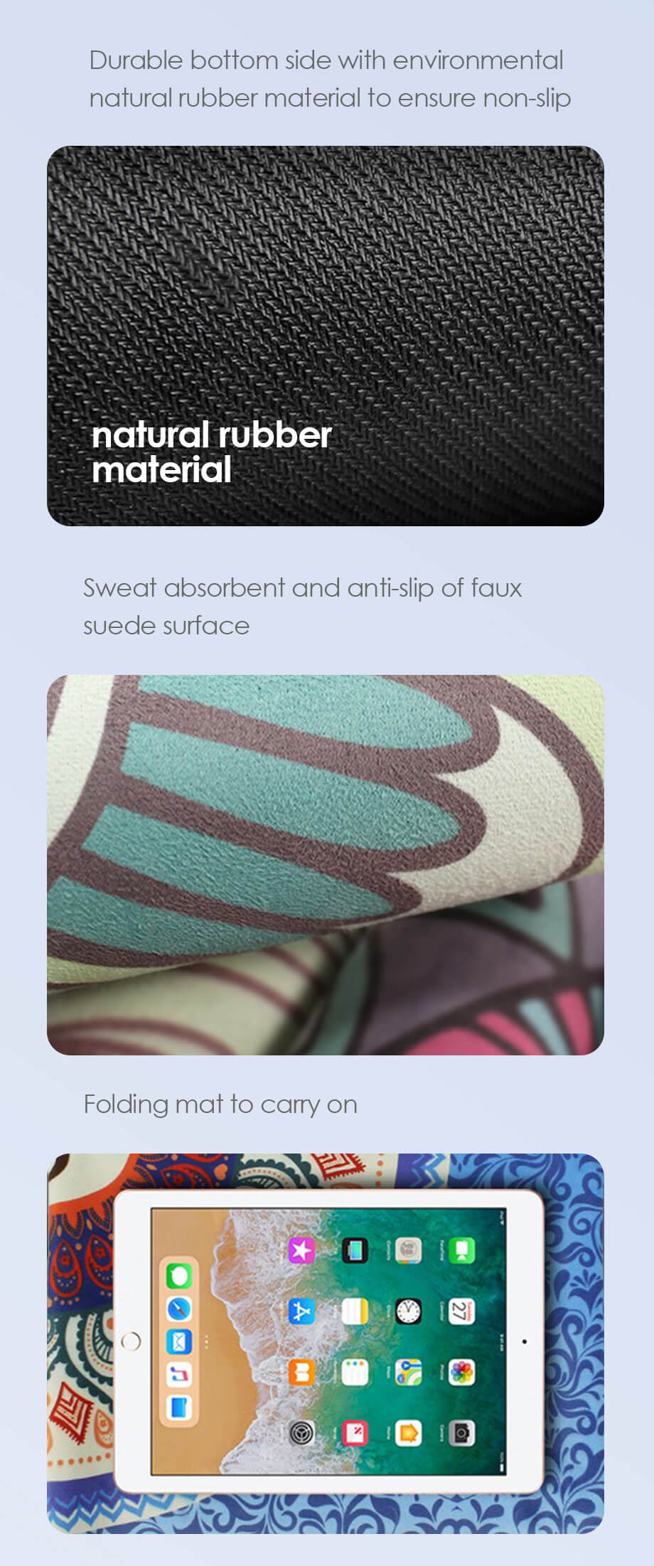 トラベルヨガタオルフォード可能