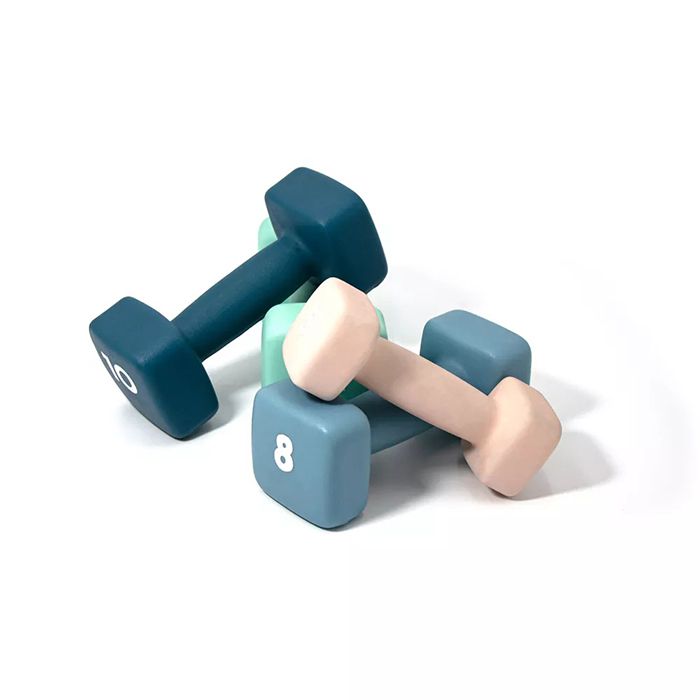 卸売りの女性の色ネオプレン鋳鉄の四角いダンベル