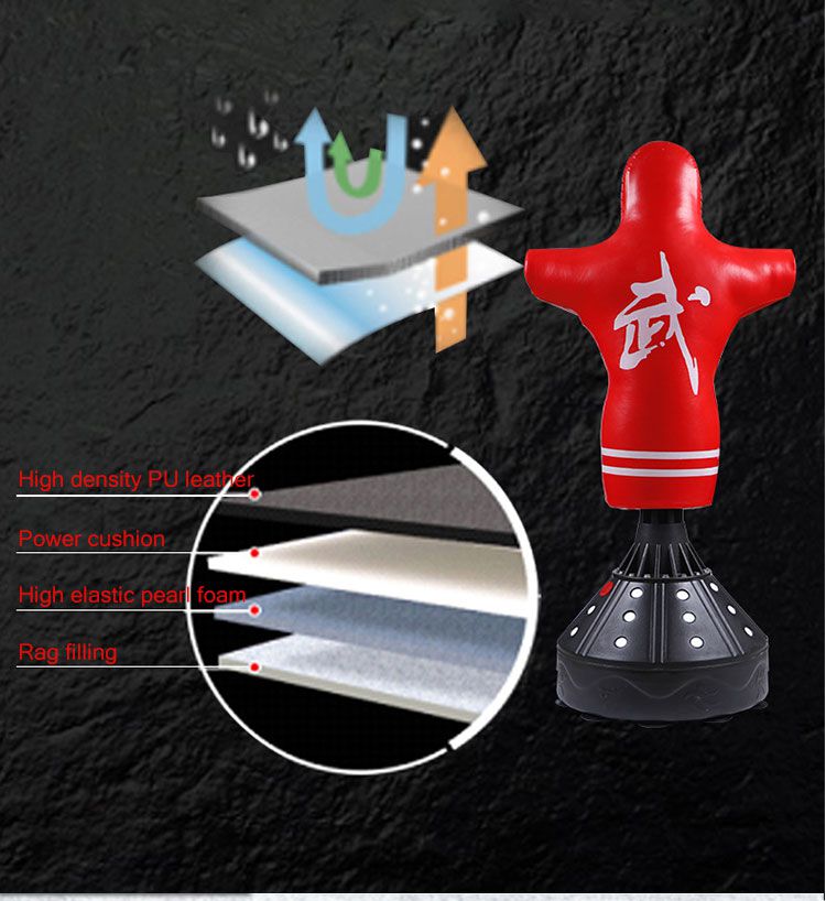 スタンディングヒューマノイドボクシングパンチバッグ