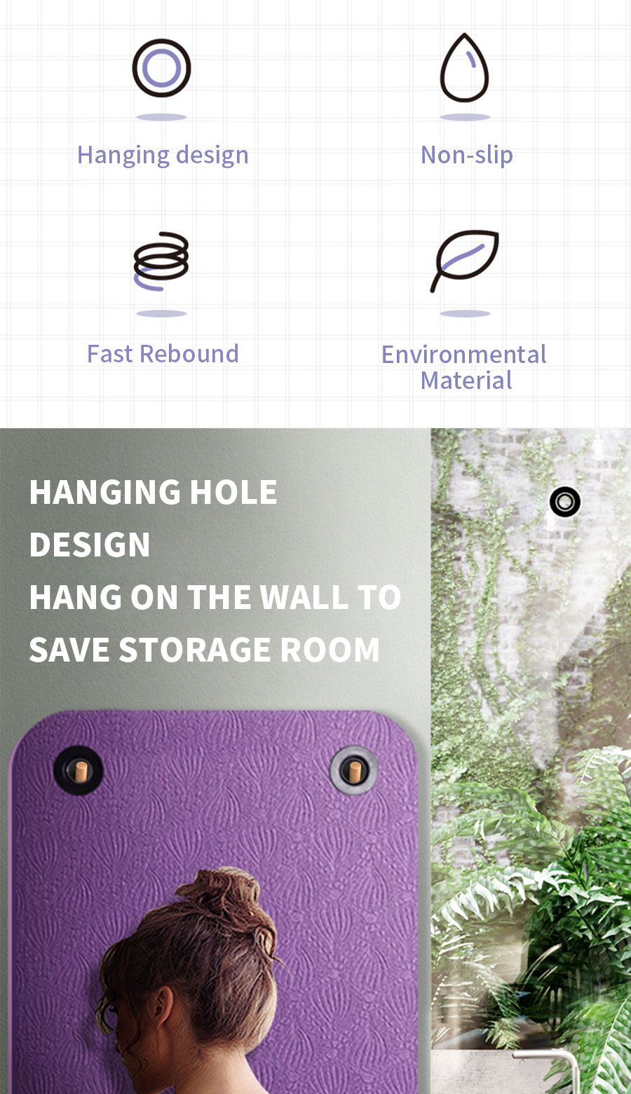 プレミアムハンギングエクササイズマット