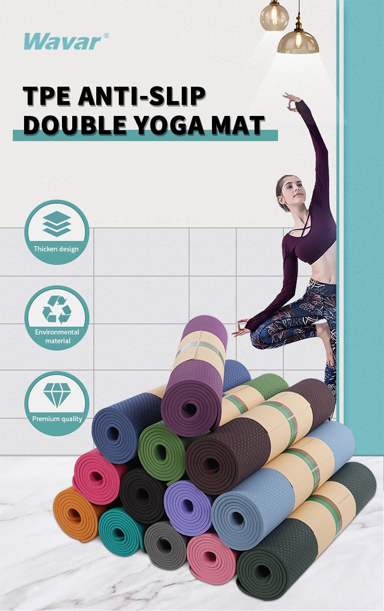 TPE特別な滑り止めフィットネスマット