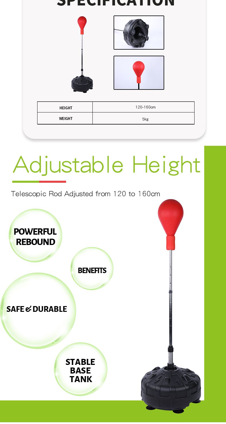 スタンディングバッグボクシング反射バッグ