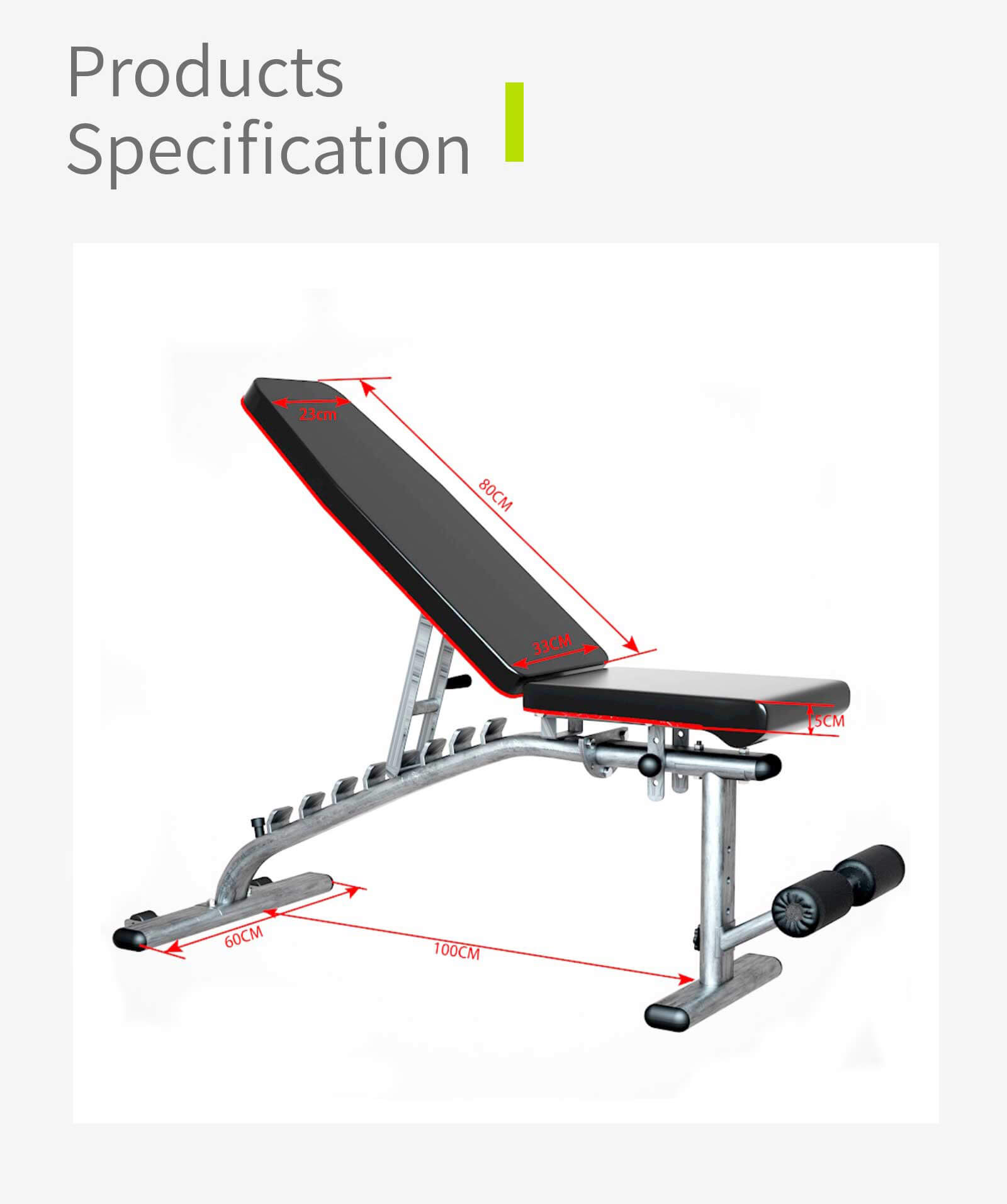調整可能なウェイトベンチ
