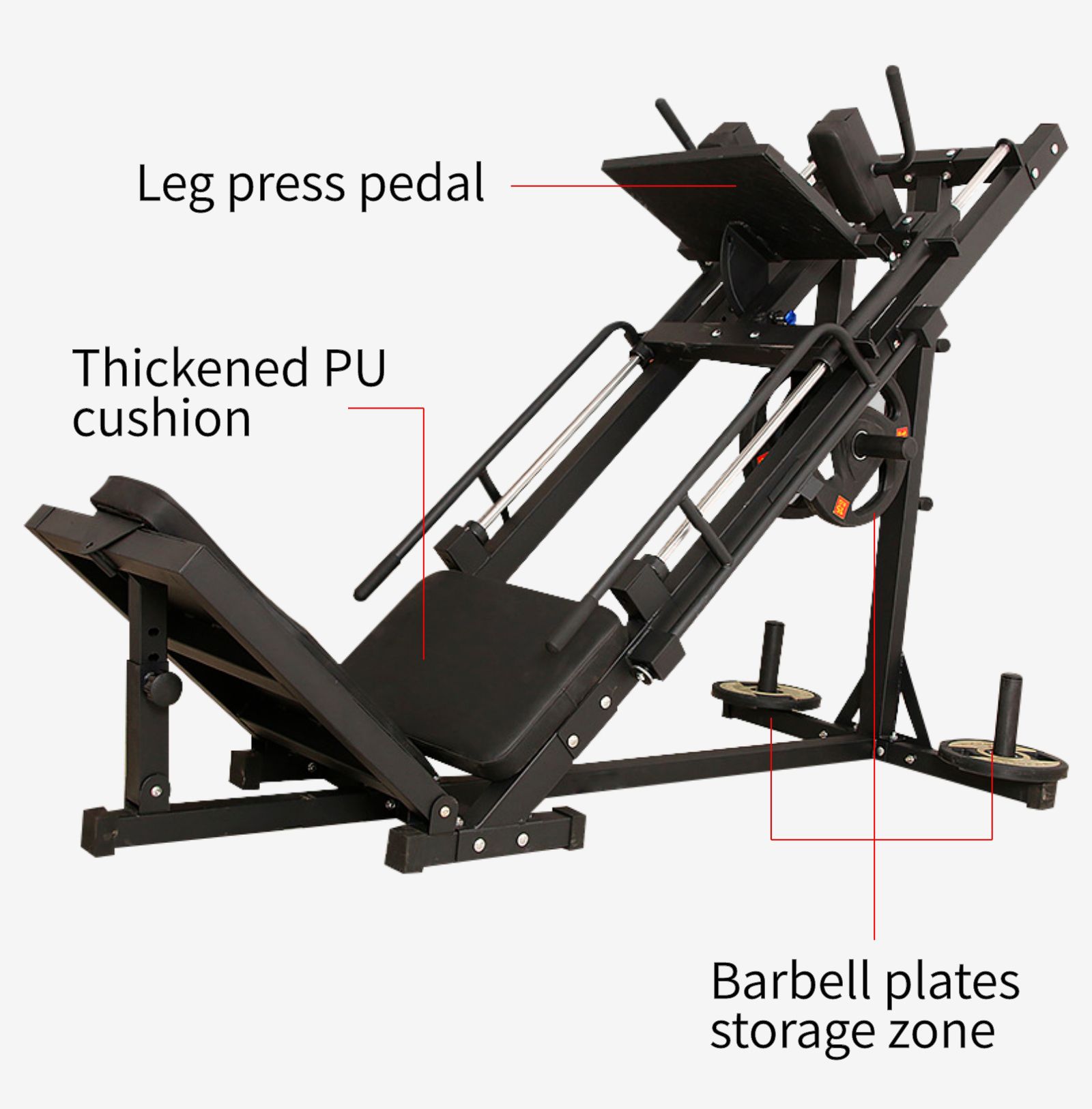 二重機能レッグプレスマシン 二重機能レッグプレスマシン