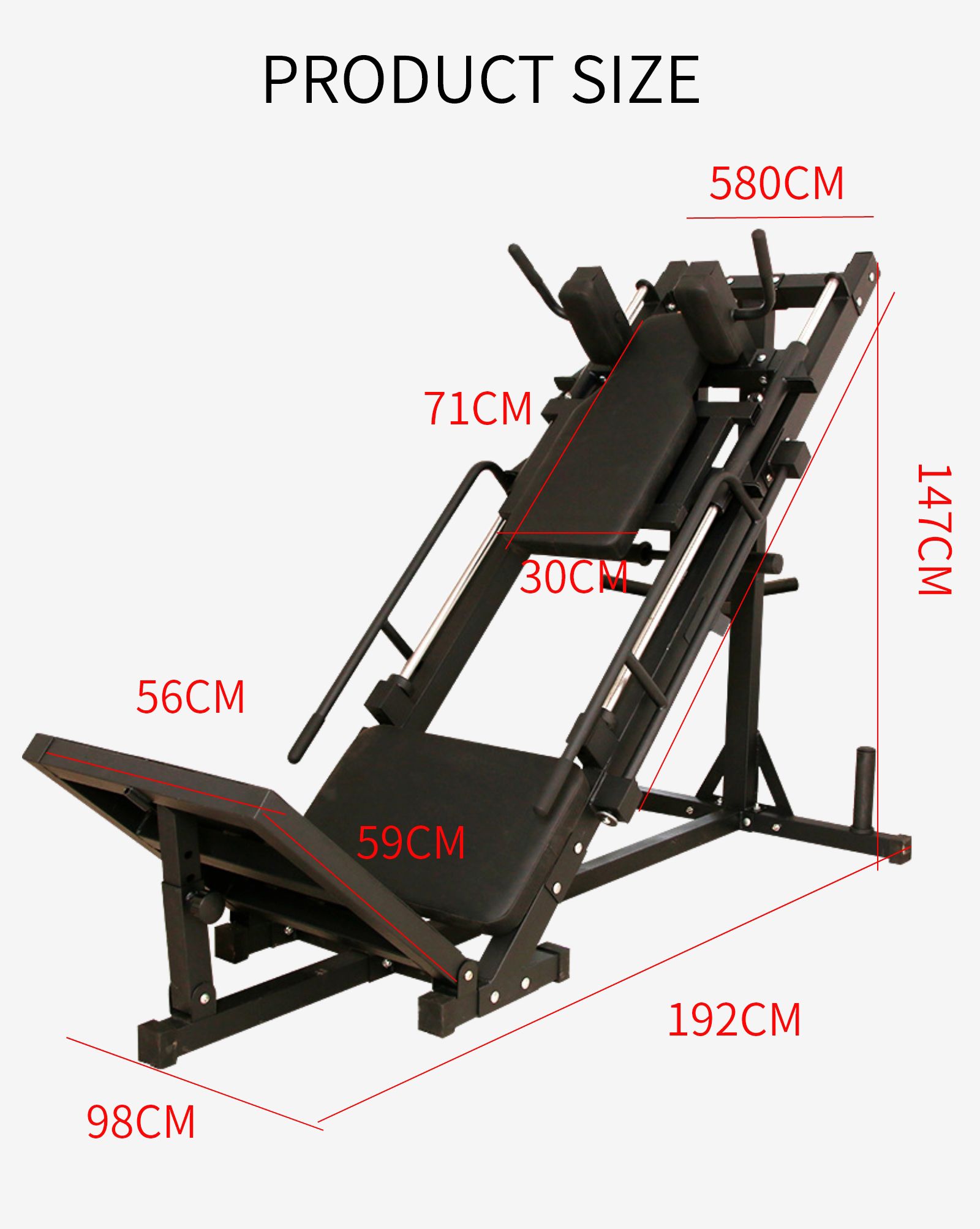 二重機能レッグプレスマシン 二重機能レッグプレスマシン