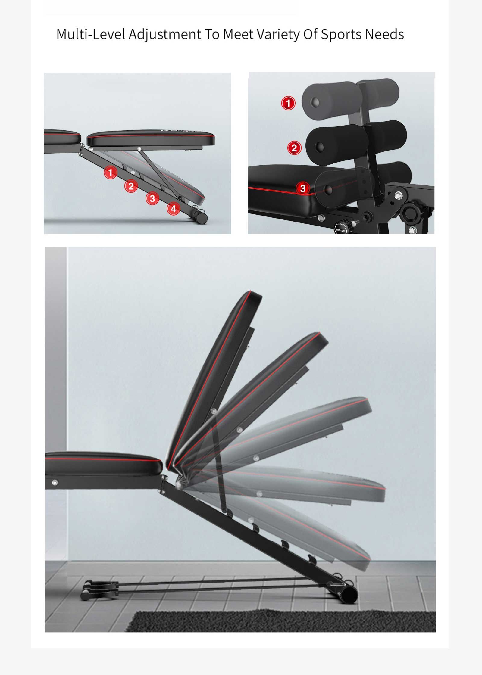 折りたたみ可能なベンチプレスダンベルベンチ