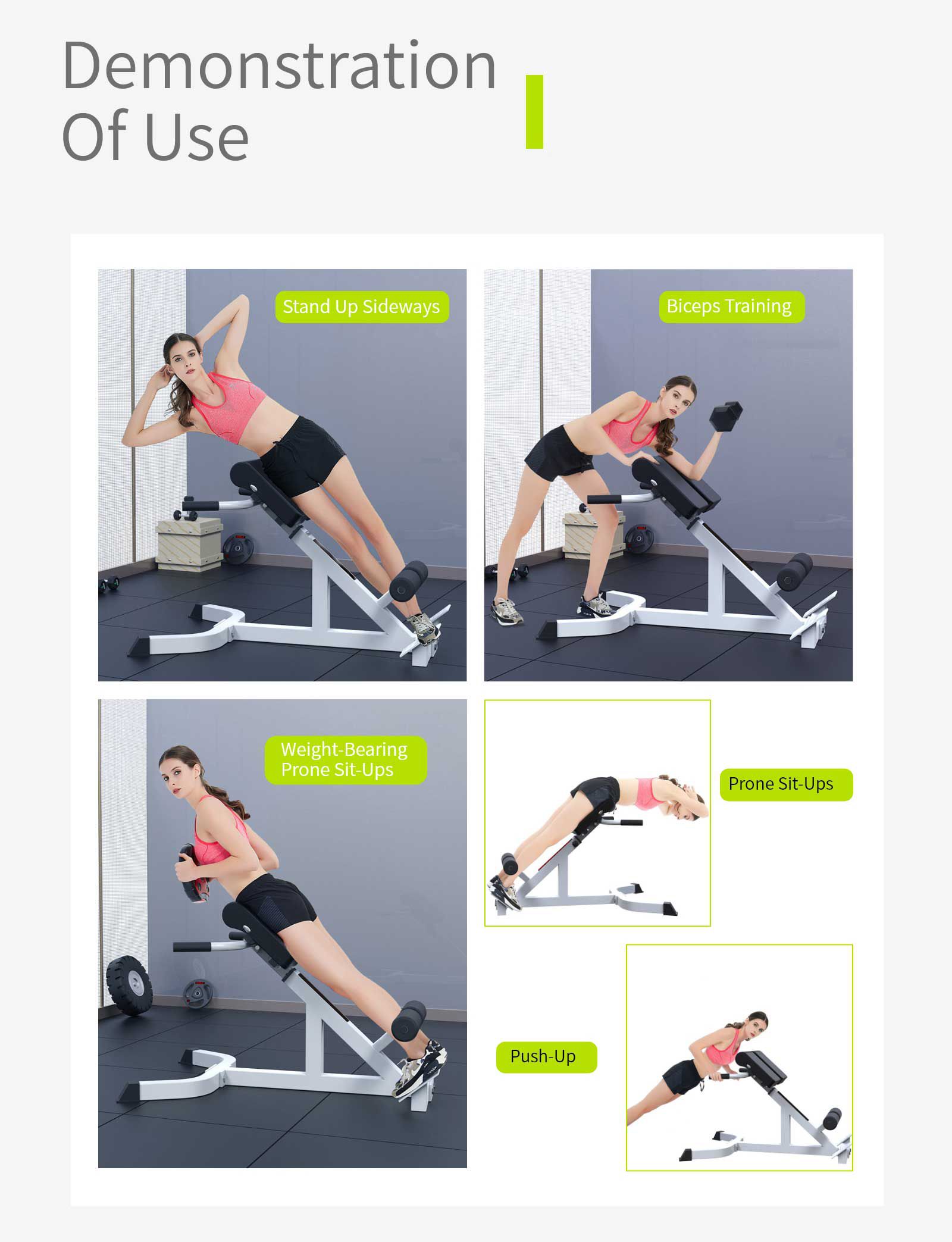 多機能バックエクステンションベンチ