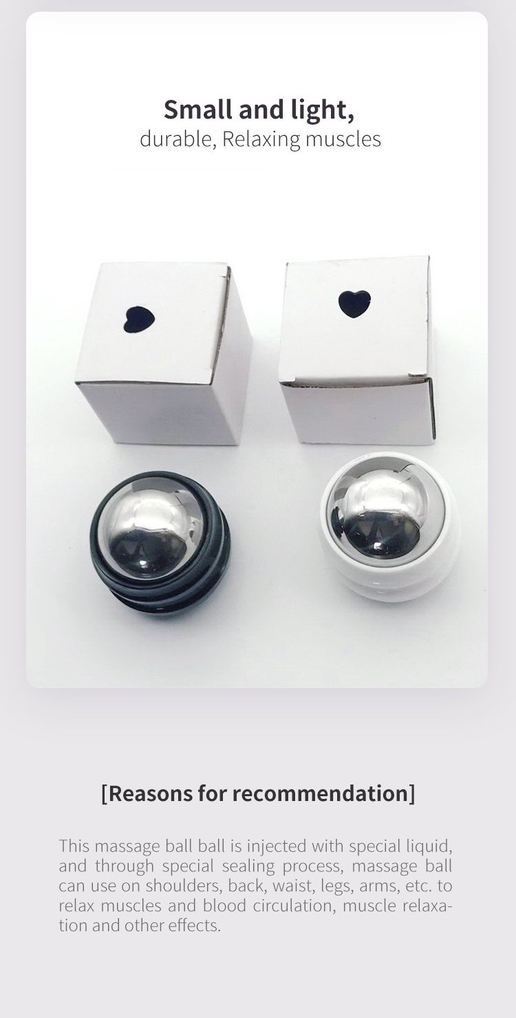ステンレススチールコールドマニュアルマッサージローラーボール