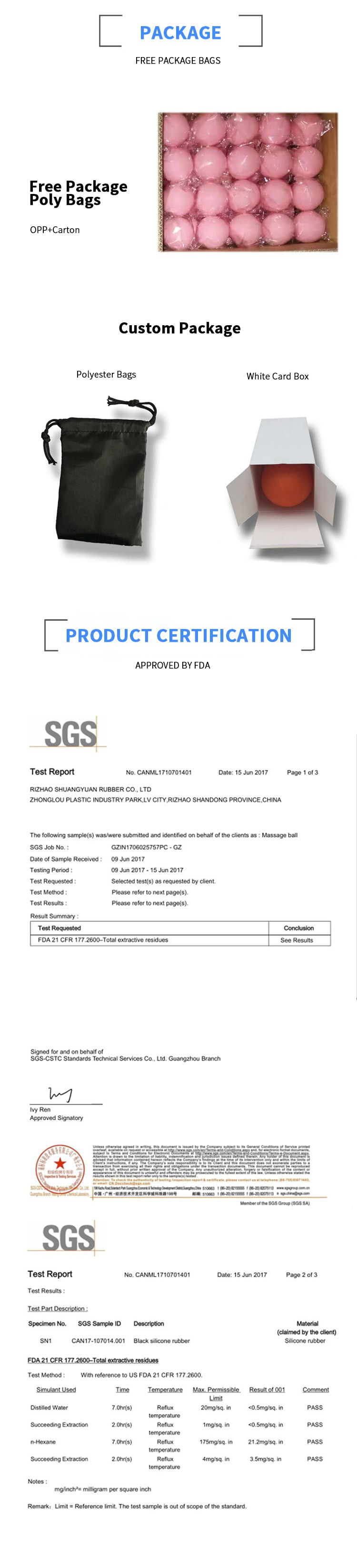 シリコンスクイーズ可能なマッサージボール