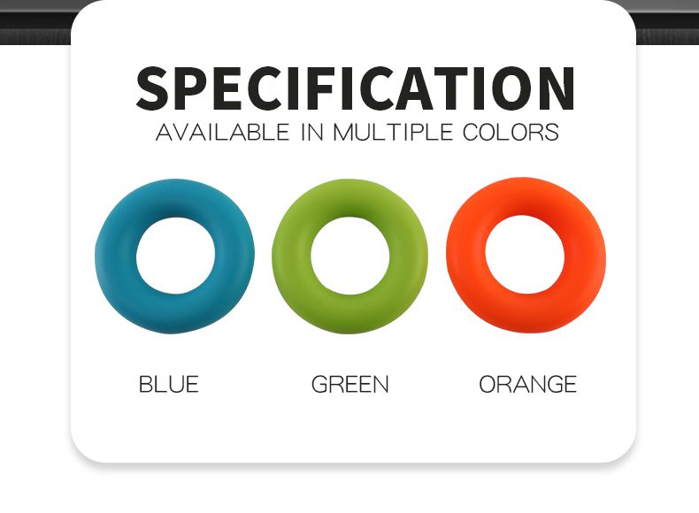 簡単なキャリーシリコンラバーハンドグリップリング強度トレーナー