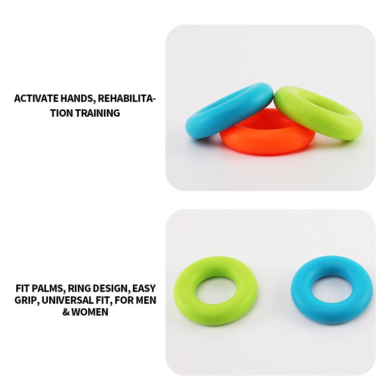 簡単なキャリーシリコンラバーハンドグリップリング強度トレーナー