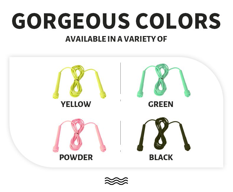 滑り止めハンドルを備えた調整可能なPVCジャンプロープ