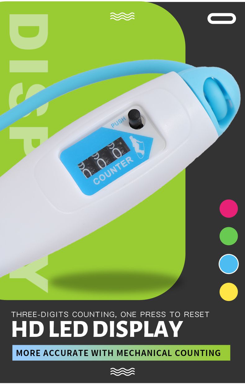 機械的なカウントロープの魚型のハンドルカウントジャンプロープをスキップします