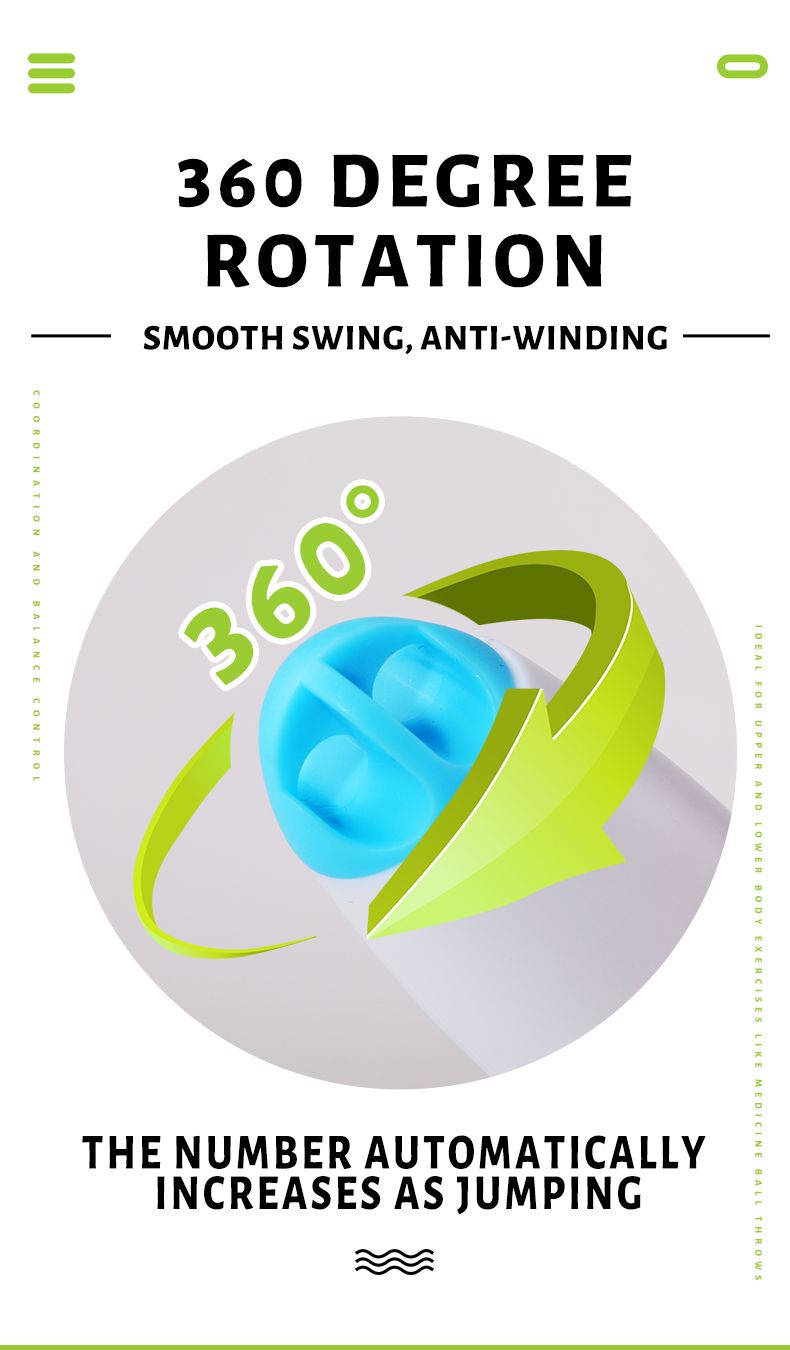 機械的なカウントロープの魚型のハンドルカウントジャンプロープをスキップします