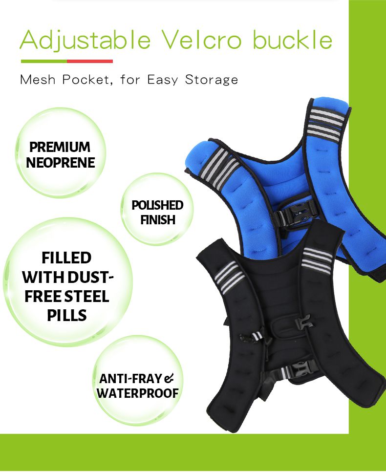 反射ストライプでエクササイズの加重ベスト 反射ストライプでエクササイズの加重ベスト