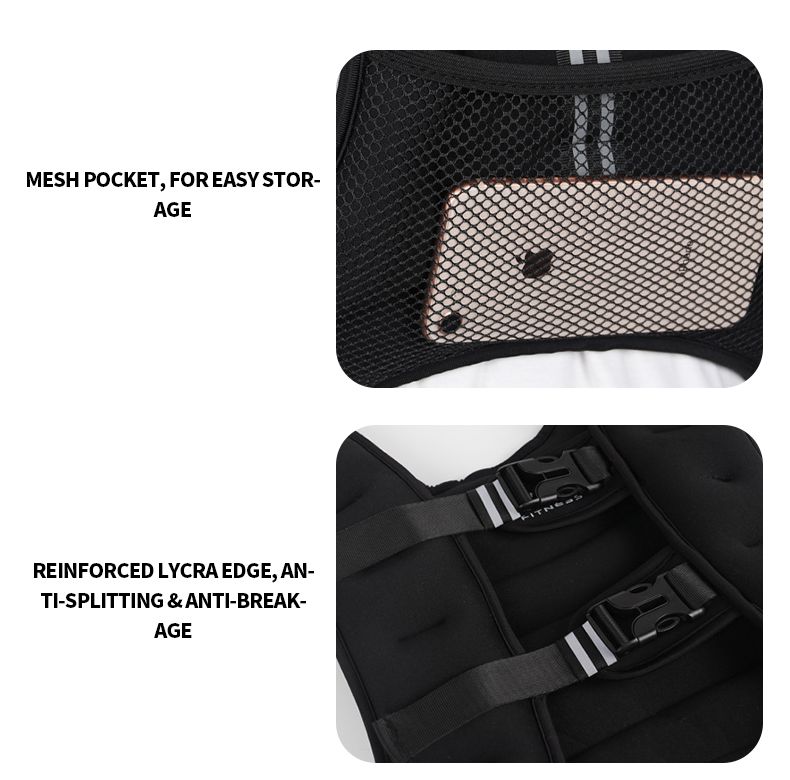 反射ストライプでエクササイズの加重ベスト 反射ストライプでエクササイズの加重ベスト