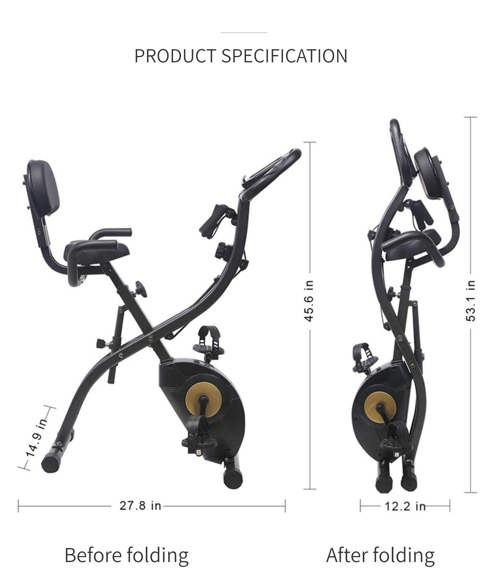 折りたたみ可能なエクササイズバイク 折りたたみ可能なエクササイズバイク