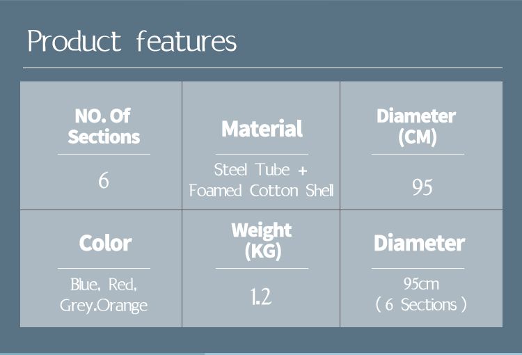 バンプマッサージ付きの加重フラフープ