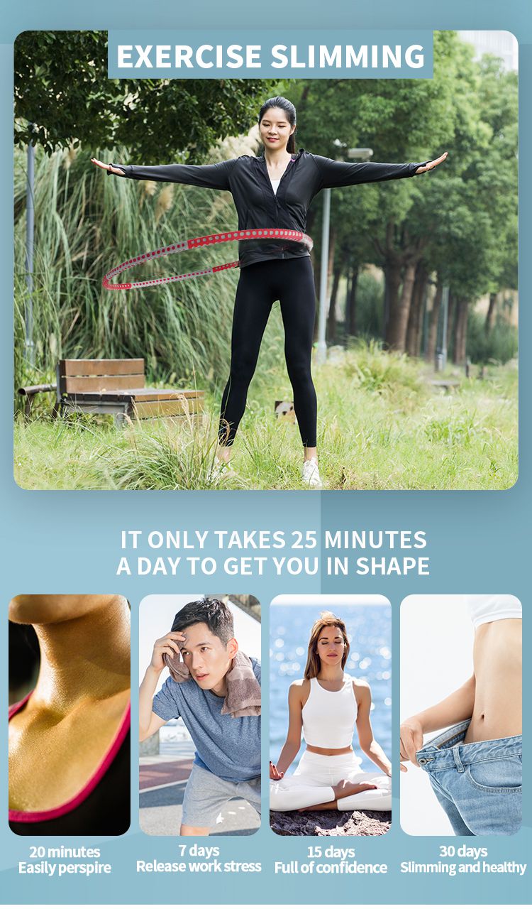 バンプマッサージ付きの加重フラフープ