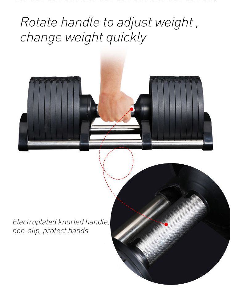 鋳鉄調整可能なダンベル