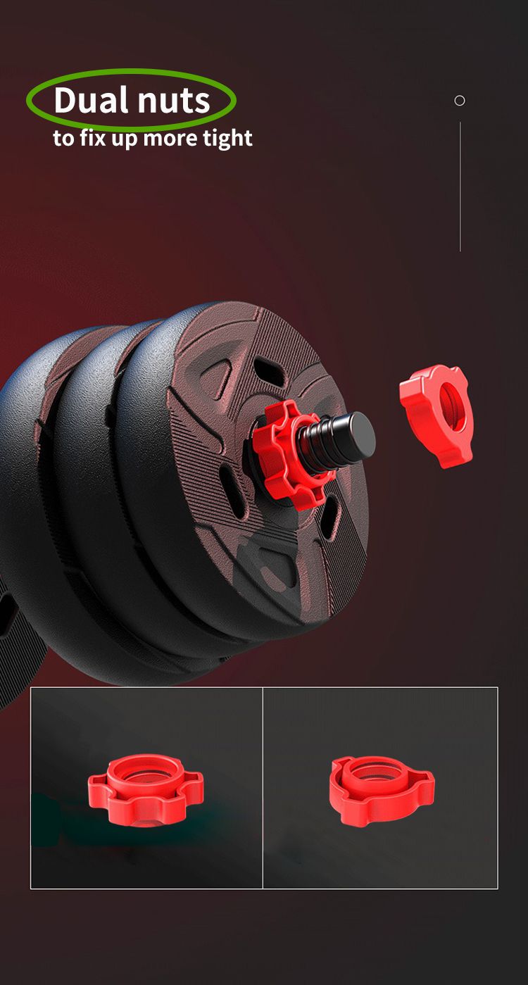 環境にやさしい多機能鉄のセメントダンベルバーベルセットケトルベルバー