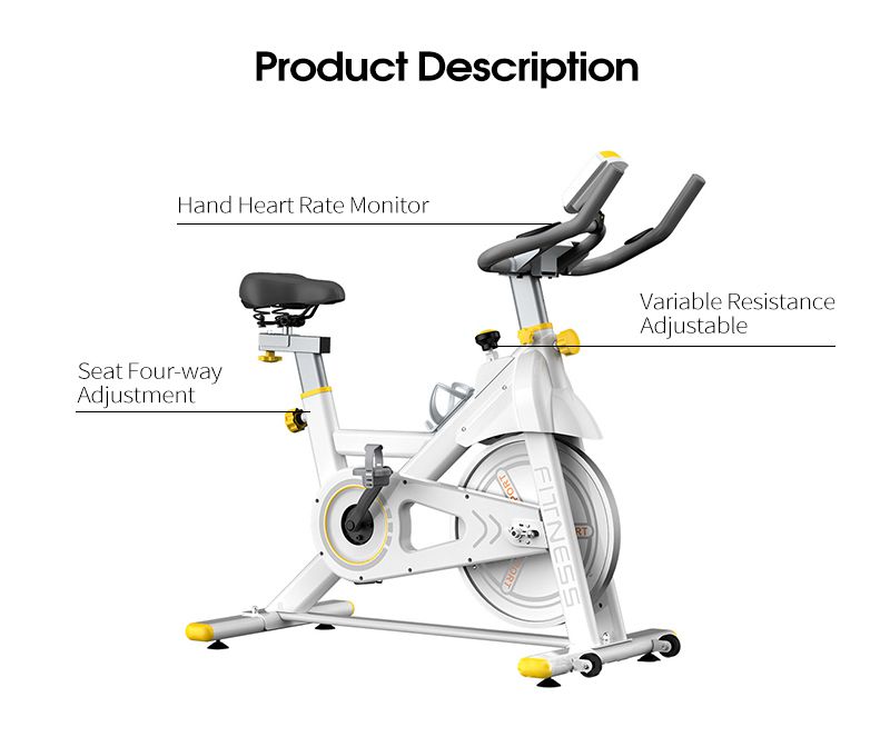 直立した屋内サイレントスピンバイク
