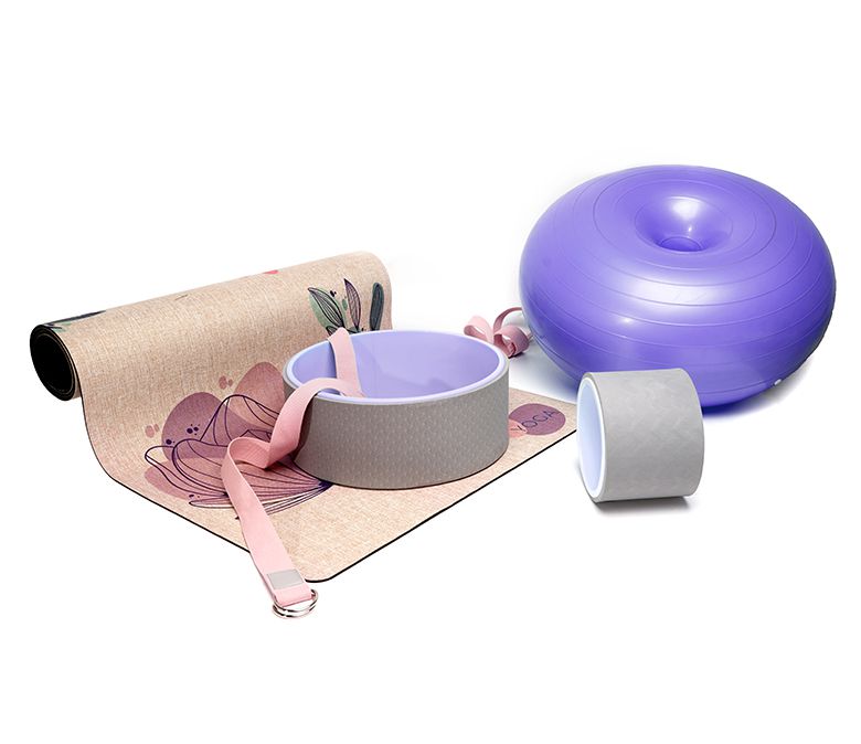 リネンヨガマットストレッチセット