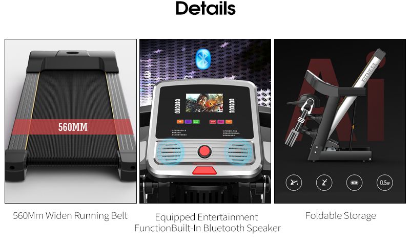 屋内サイレント折りたたみ式電気トレッドミル