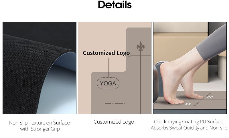 カスタムデザインのPu Pilates Reformerノンスリップマット