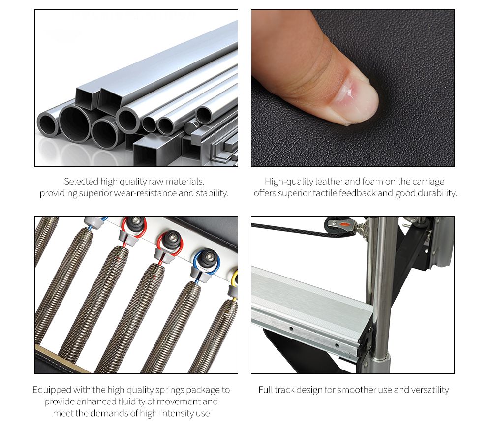 アルミニウム合金ピラティス改革者とタオル