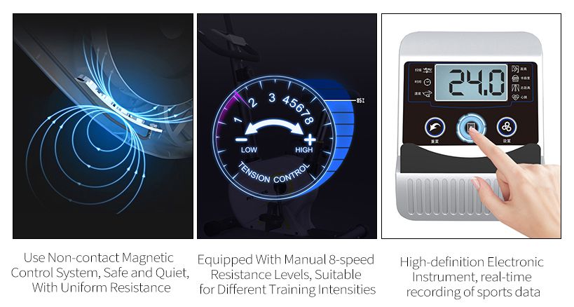 全面的に覆われたホーム直立したミュート磁気制御静止運動バイク