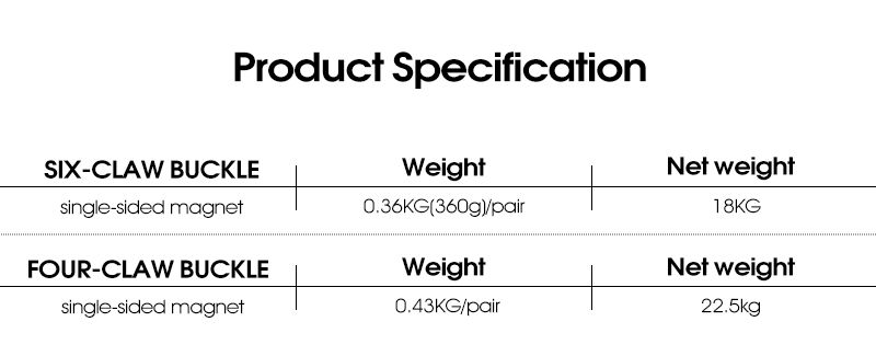 磁気アルミニウムバーベルクランプ