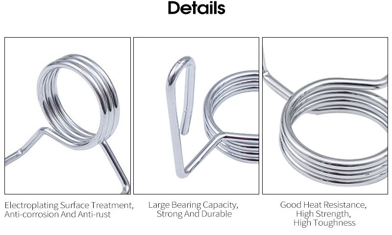 バーベルダンベルウェイトバーのスプリングロックカラークリップ