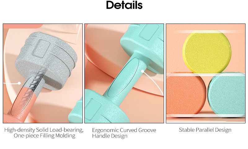 エコに優しいPVCダンベルセット エコに優しいPVCダンベルセット