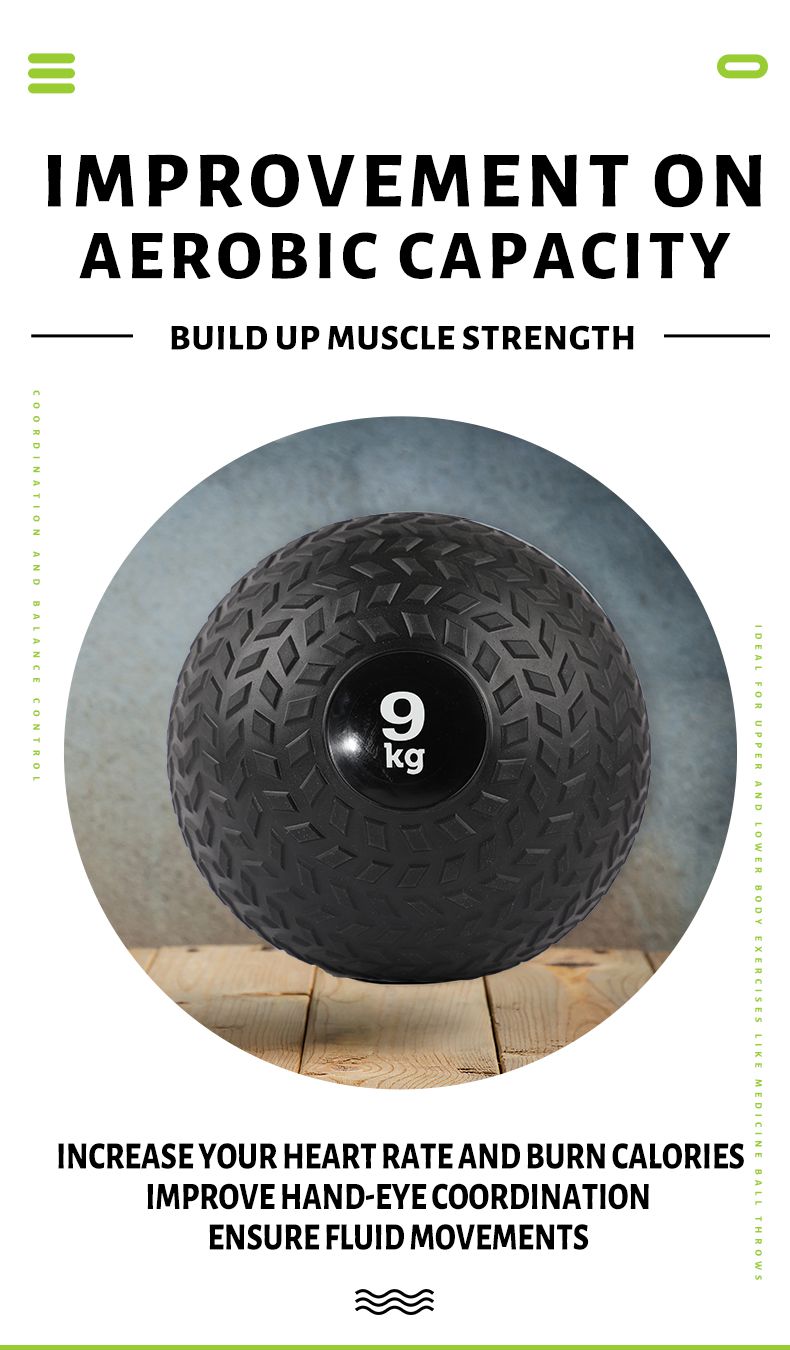 PVCタイヤサンドスラムボールフィットネスジム薬スラムボール