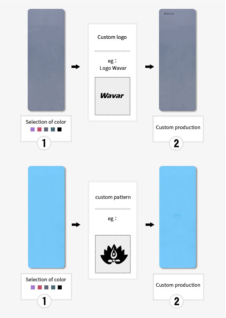ホットヨガのための優れたグリップを備えた高密度PUラバーヨガマット