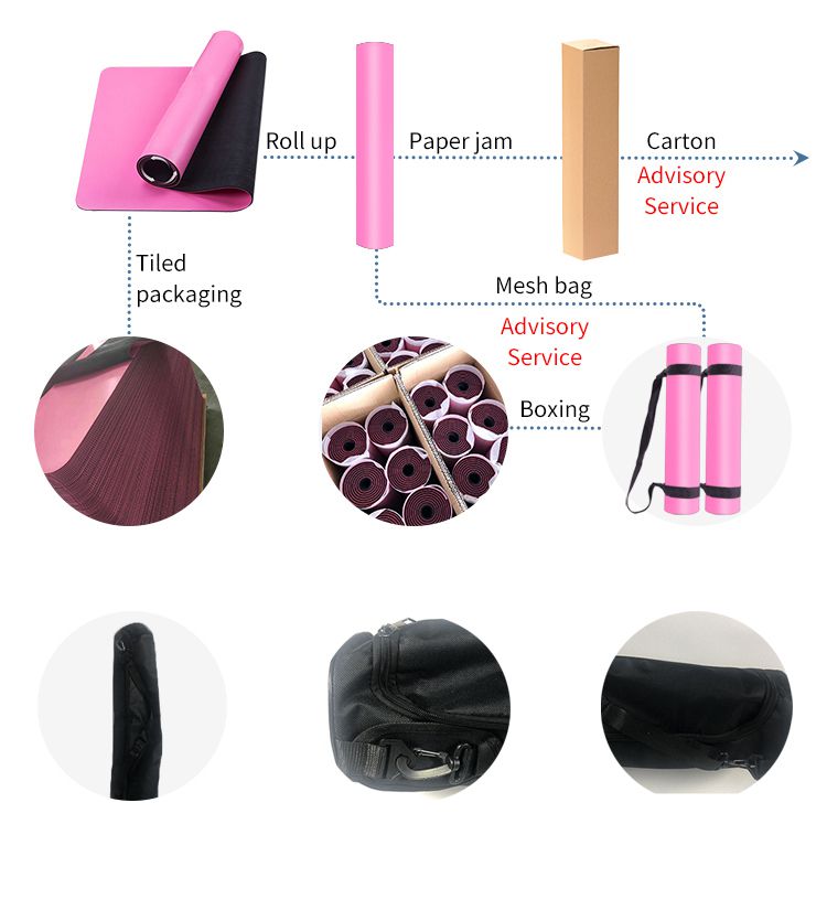 ホットヨガのための優れたグリップを備えた高密度PUラバーヨガマット