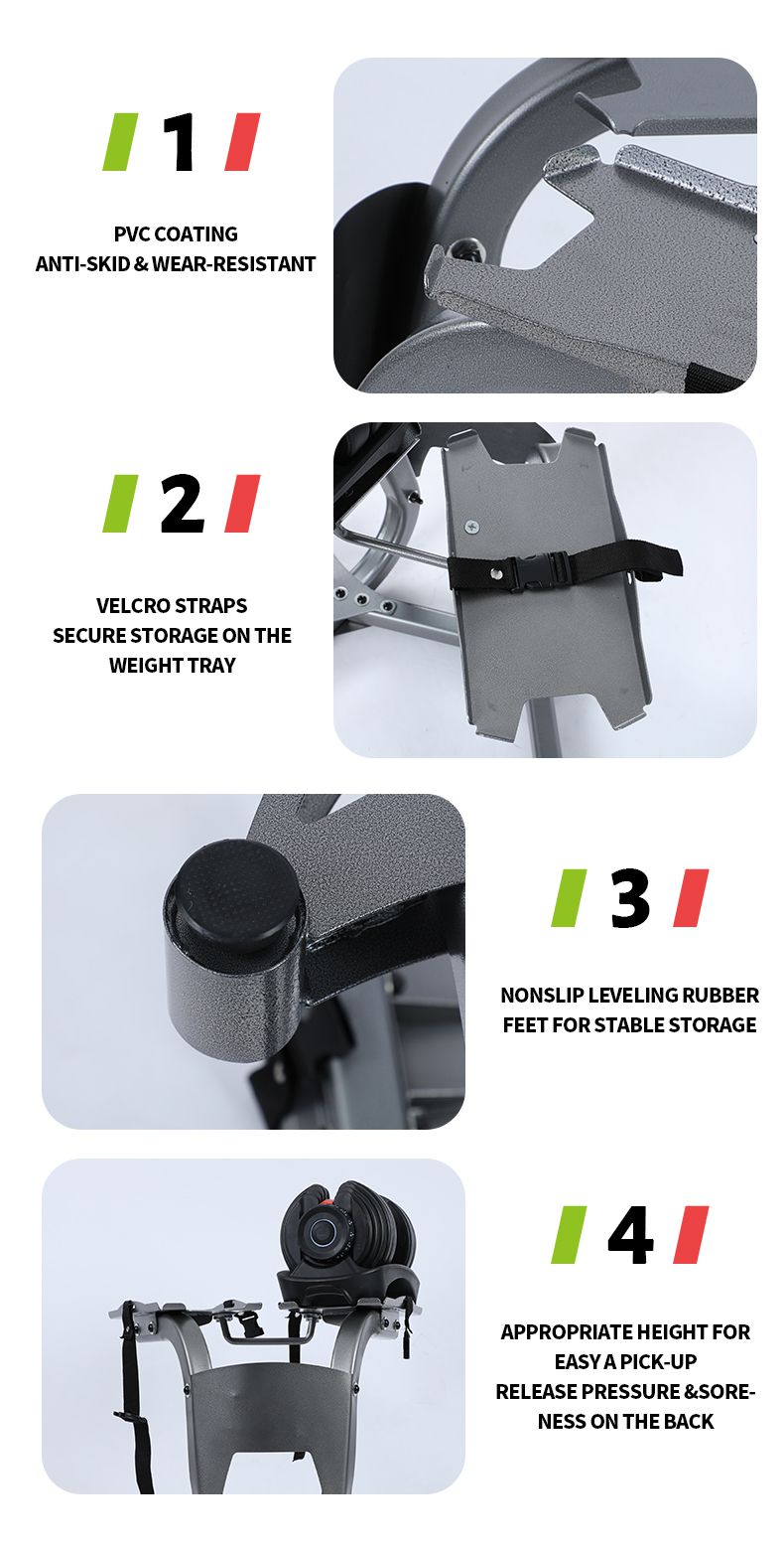 24kg調整可能なダンベルラックスタンド 24kg調整可能なダンベルラックスタンド