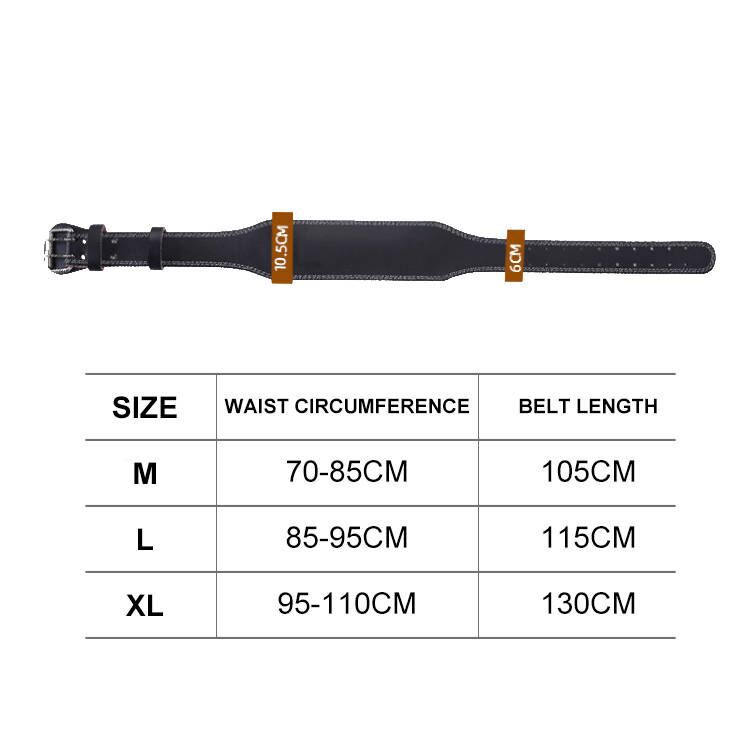 高品質のバックルパワーリフティングジムベルト