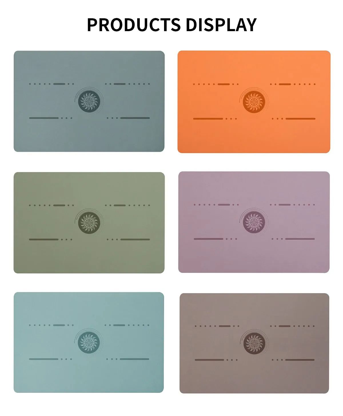 PUポータブルヨガマットスモールヨガマット