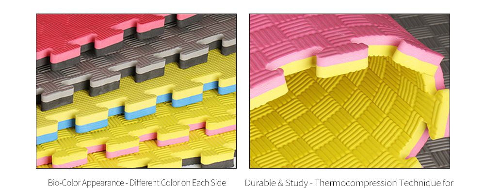 バイオ色の皮膚インターロックEVAフォームエクササイズマット バイオ色の皮膚インターロックEVAフォームエクササイズマット