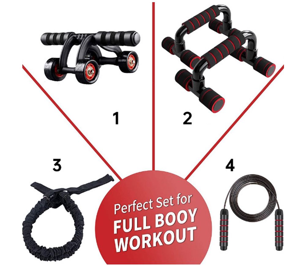 四輪abホイールプッシュアップジャンプローププルロープセット