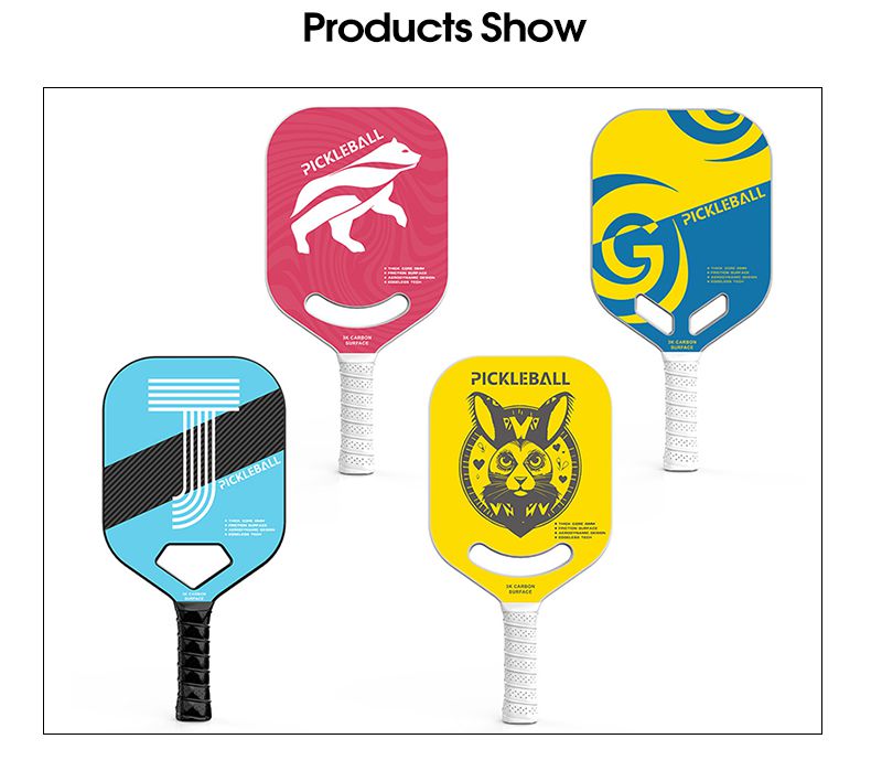 カーボンファイバーワンピースラケット