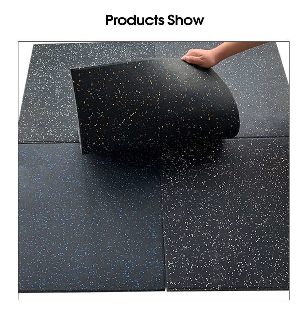 歯ゴム製の床マット